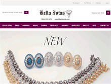 Tablet Screenshot of bellajoias.com